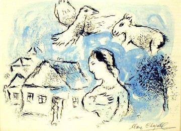 The village contemporary Marc Chagall Oil Paintings